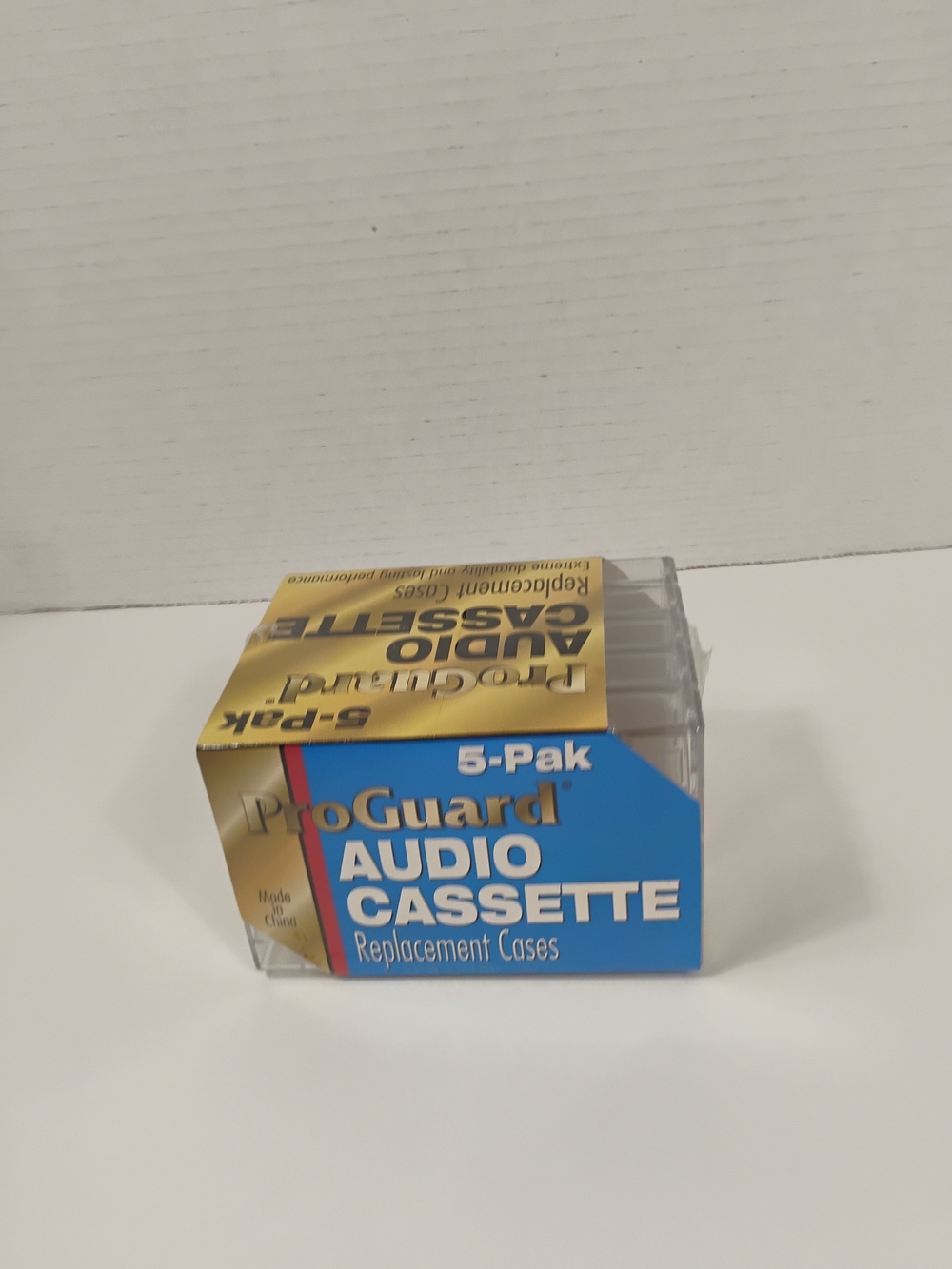 Blue Audio Cassette Replacement Cases - 5 Pack
